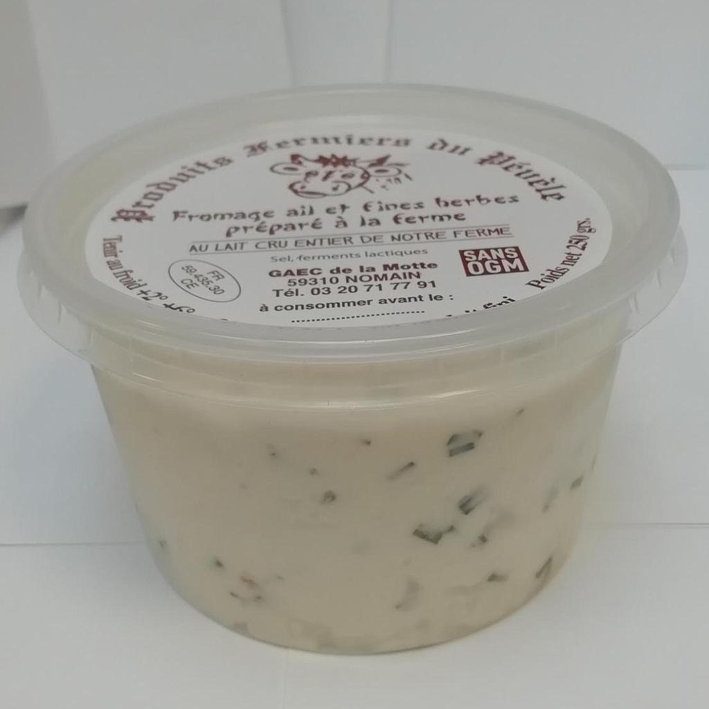 Fromage ail et fines herbes - 250g (Ferme de la Motte)